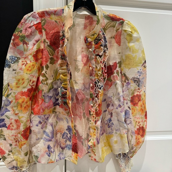 Zimmermann - Wonderland embellished floral-print blouse - Picture 11 of 14